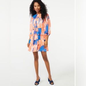 Colorful long sleeve dress